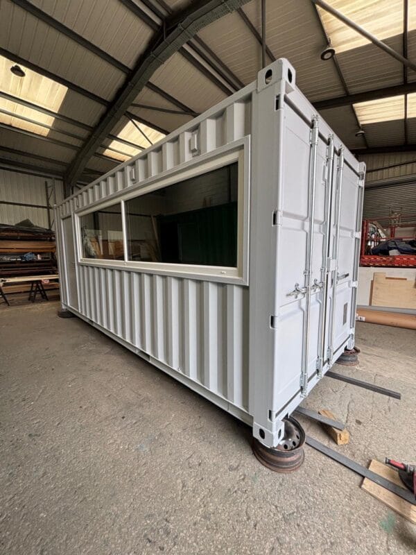 20ft x 8ft New Shipping Container – Converted Control Room for Steel Foundry