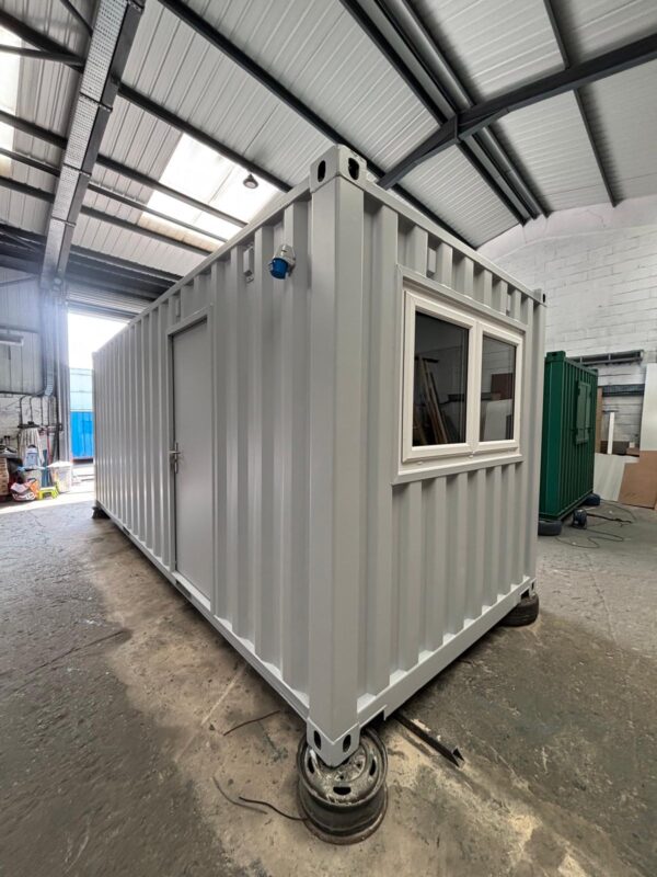 20ft x 8ft New Shipping Container – Converted Control Room for Steel Foundry - Image 3
