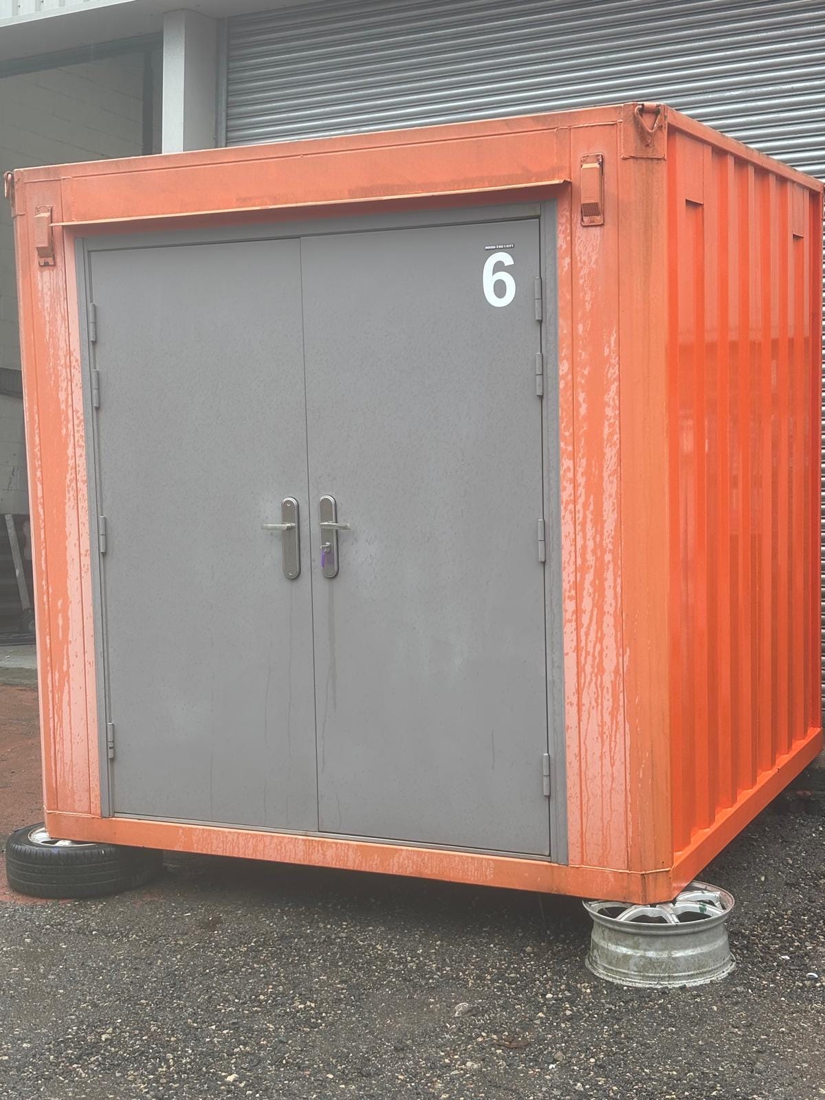 Sold to a farmer, Clay Cross - 8ft x 8ft x 8ft Shipping Storage Container